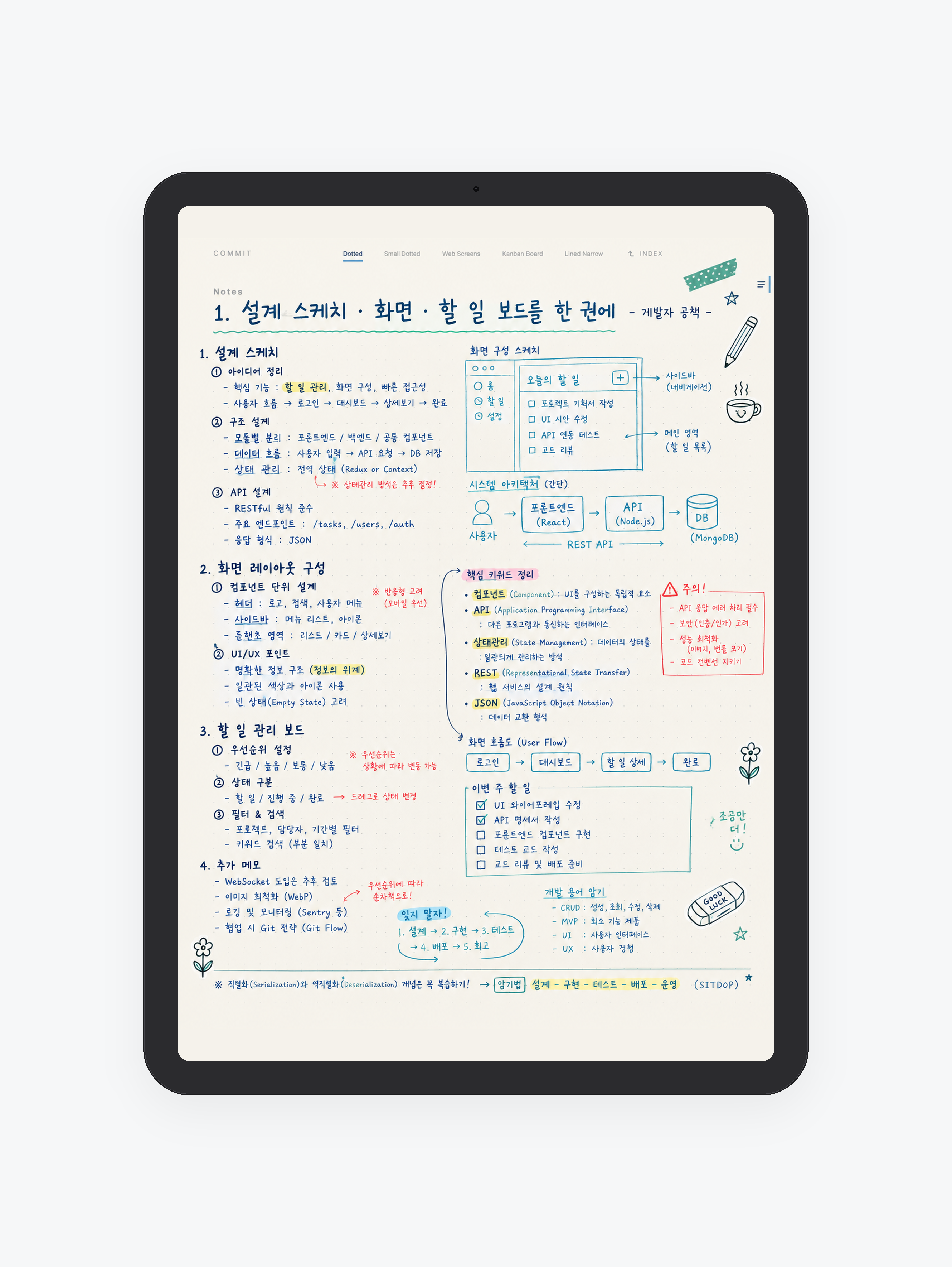 Commit · 개발자 공책 미리보기