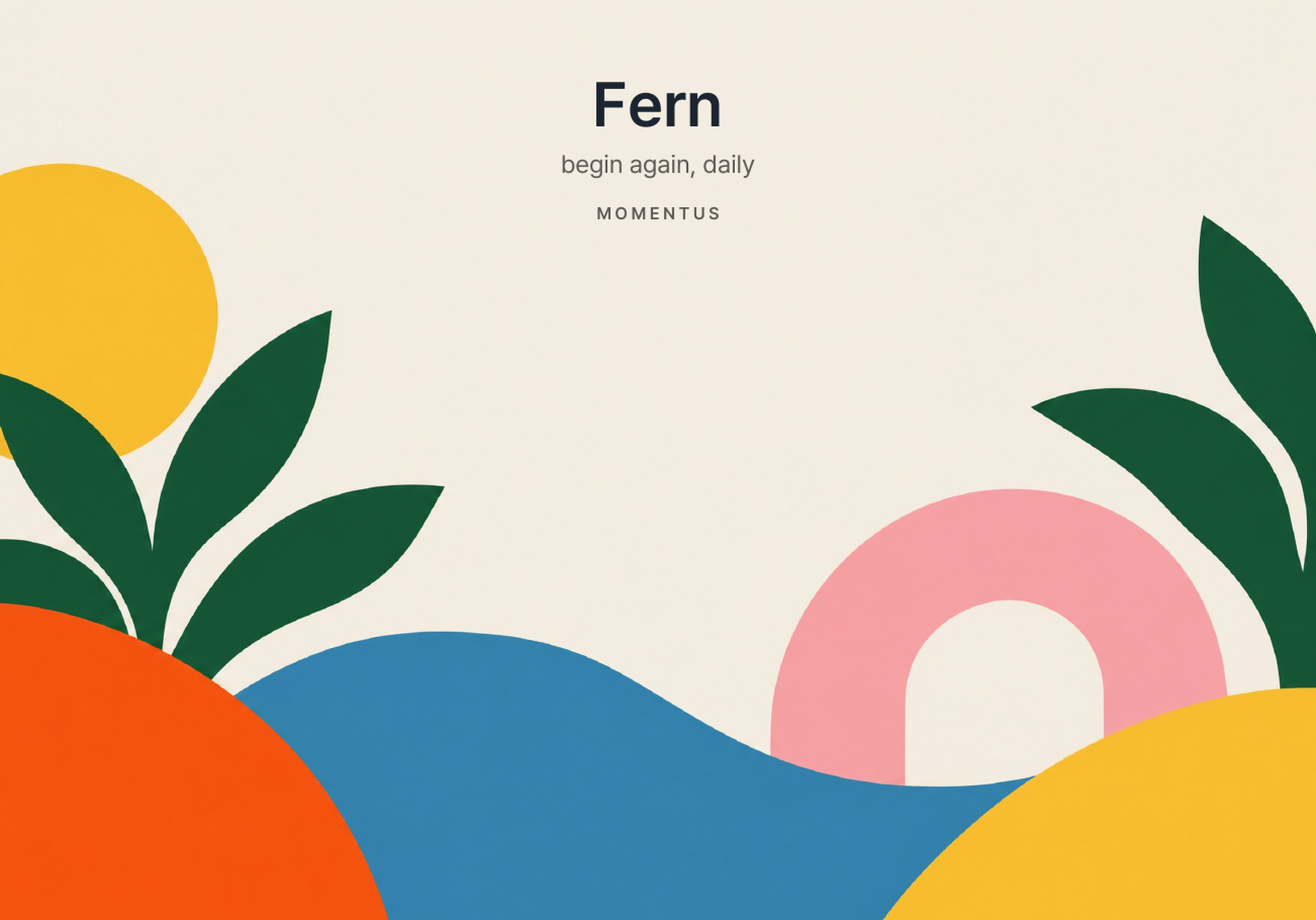 Fern · 매일 감사 세 가지 저널 표지