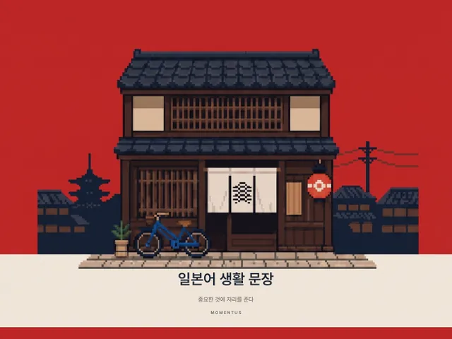 일본어 생활 문장 표지